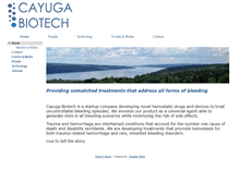 Tablet Screenshot of cayugabiotech.com